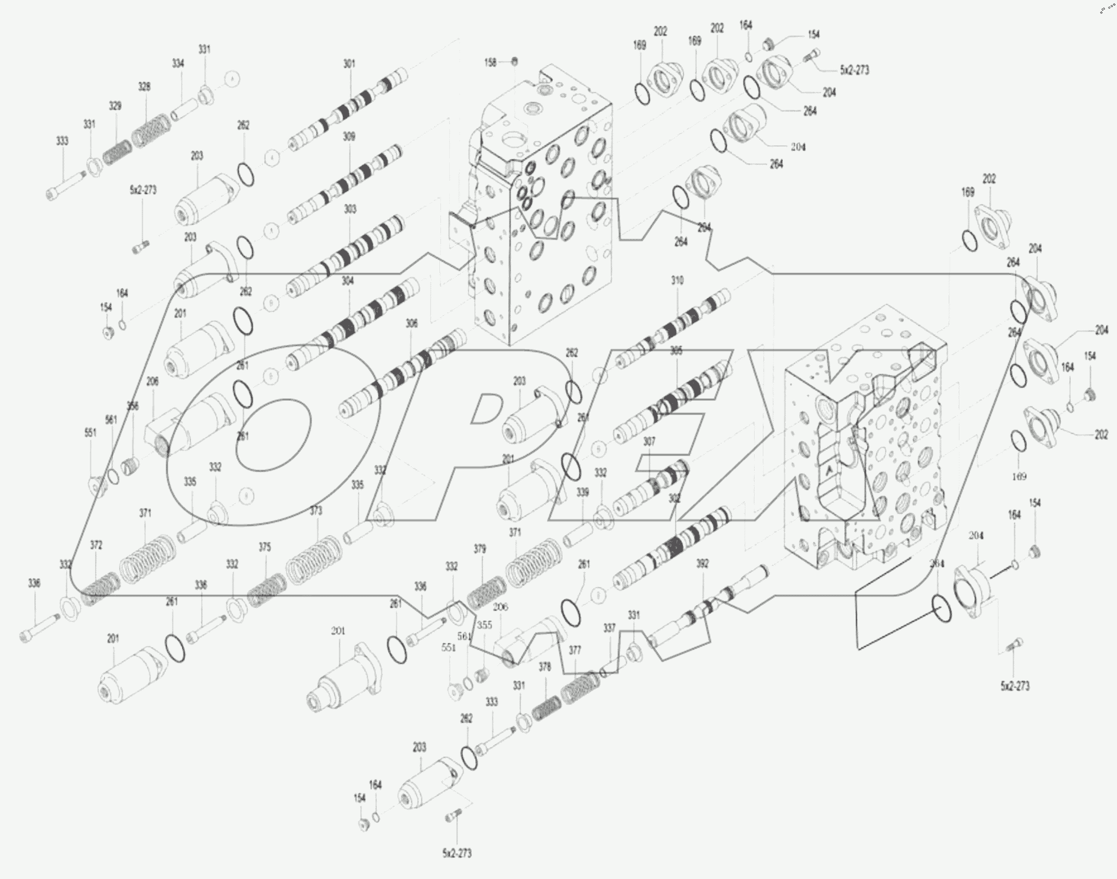  12C2158 000 MAIN CONTROL VALVE