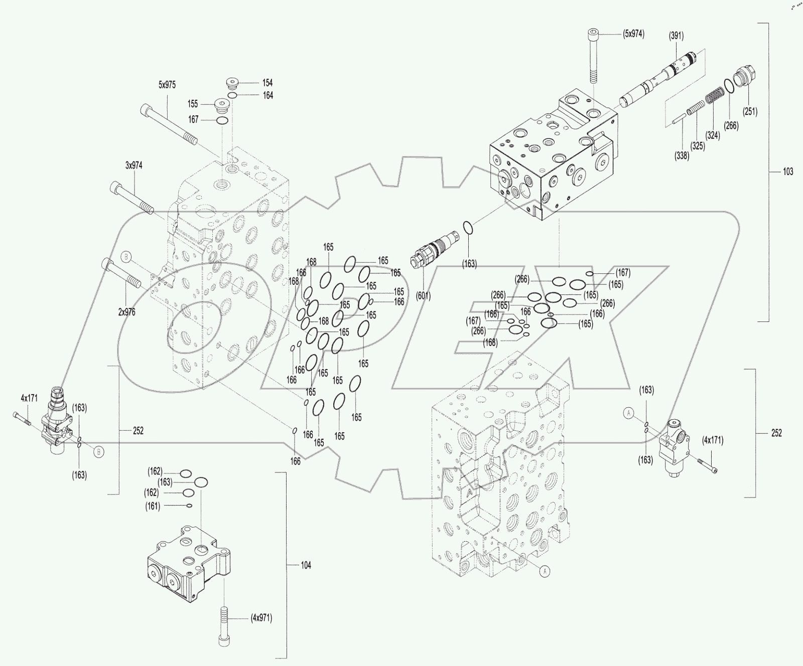  12C2158 000 MAIN CONTROL VALVE