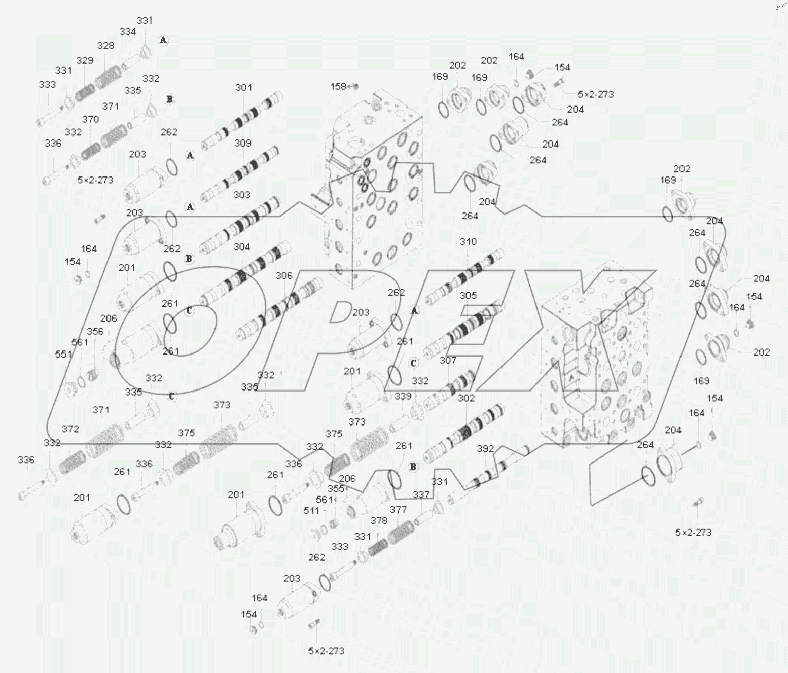  12C2466 000 MAIN CONTROL VALVE