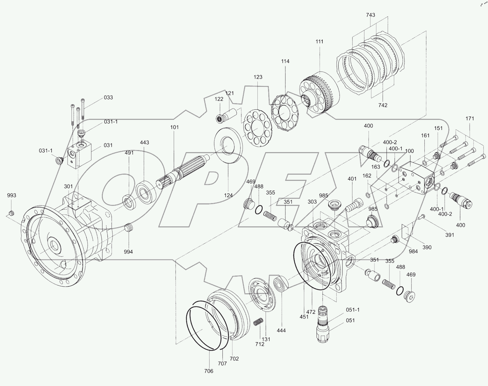  11C0587 002 SWING MOTOR & REDUCER