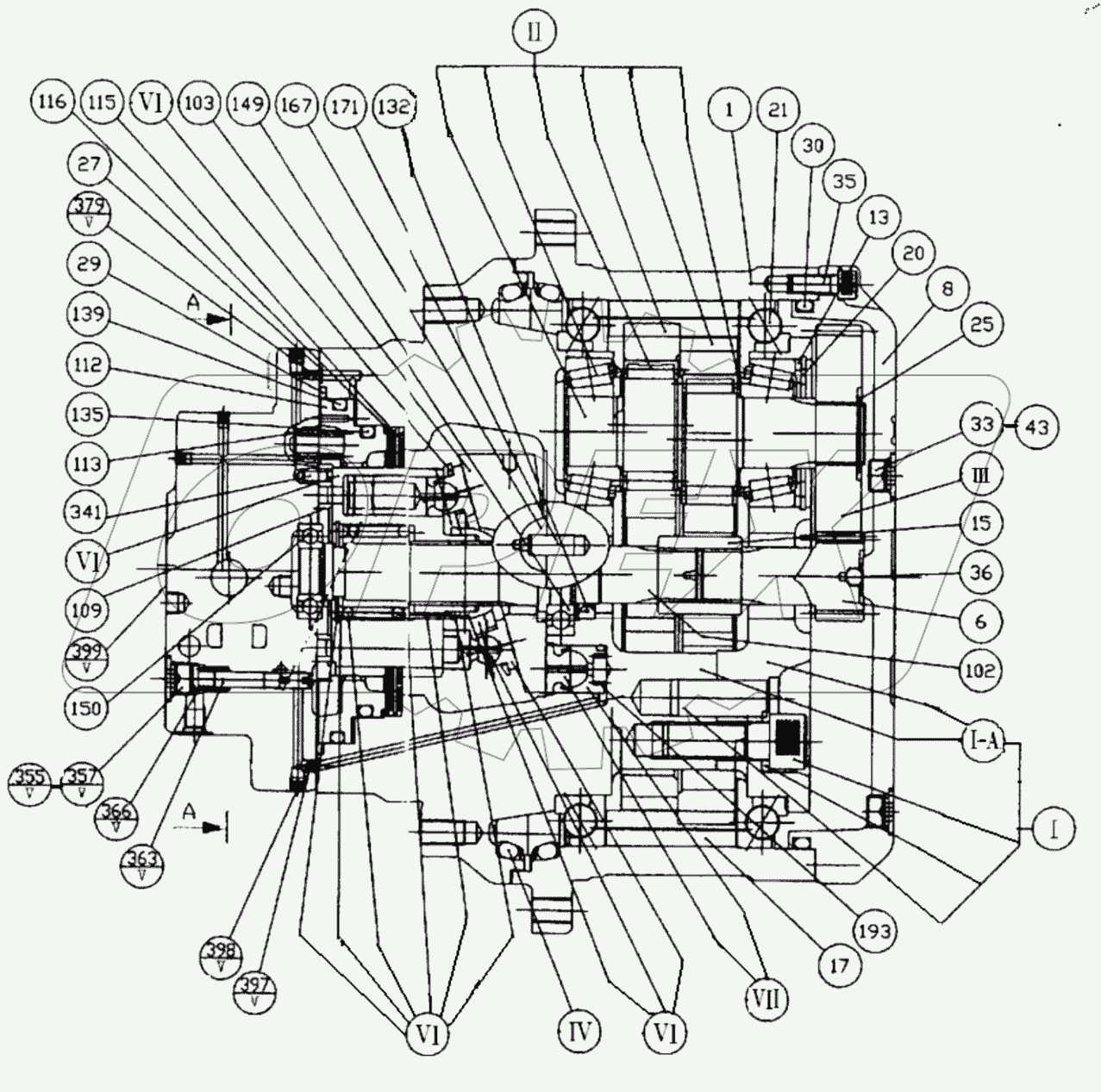  11C0264 003 TRAVEL MOTOR&REDUCTION GEAR