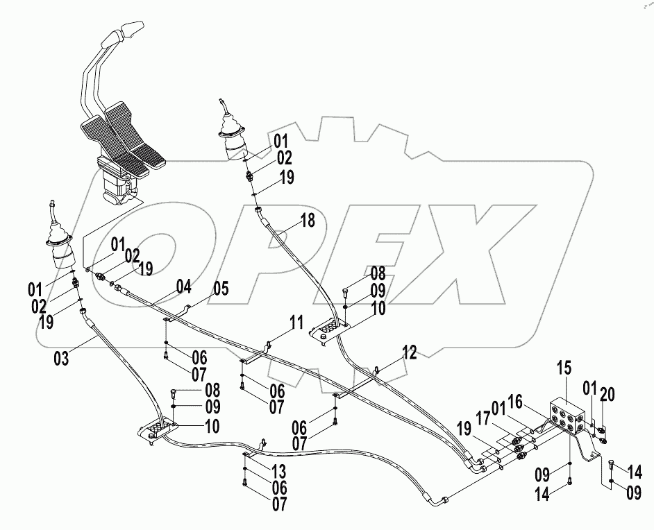  12E0115(B) PILOT HYDRAULIC SYSTEM (B)