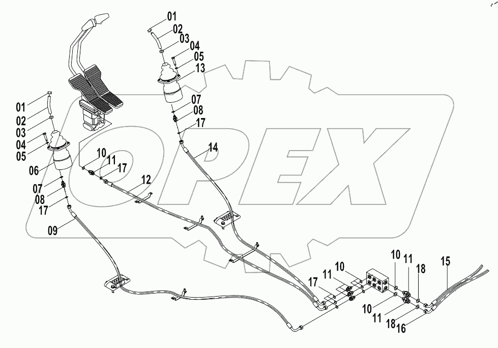  12E0115(C) PILOT HYDRAULIC SYSTEM (C)