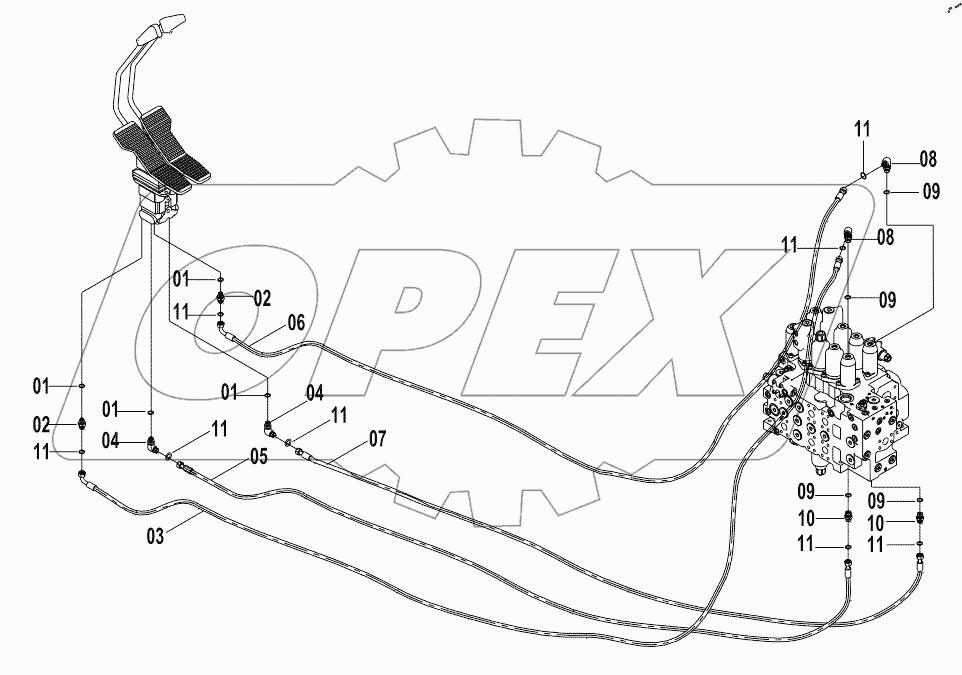  12E0115(F) PILOT HYDRAULIC SYSTEM (F)
