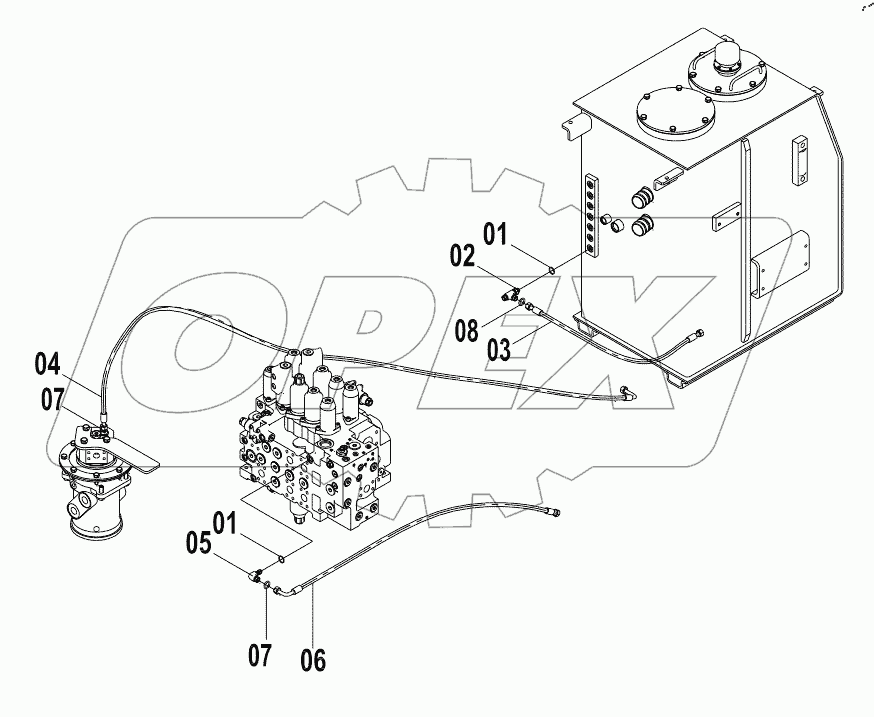  12E0115(K) PILOT HYDRAULIC SYSTEM (K)