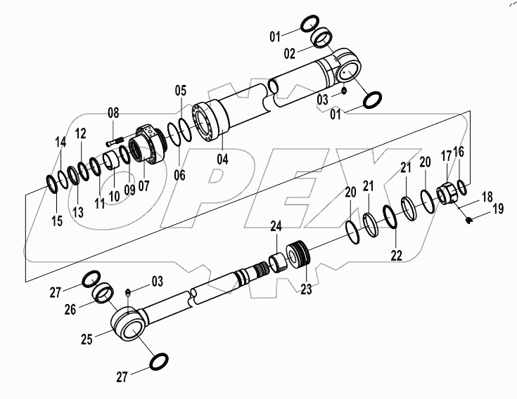  10C0248 000 BUCKET CYLINDER AS