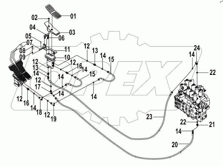  12E0116 002 ATTACHMENT PILOT LINES