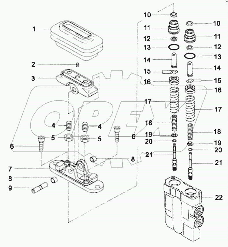  12C0256 001 FOOT PILOT VALVE