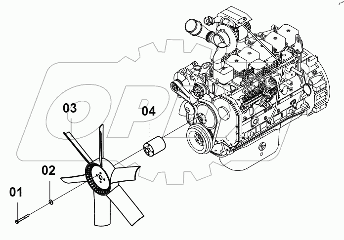  00E0537(C) FAN MOUNTING