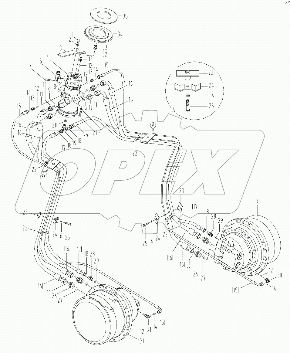  TRAVEL HYDRAULIC SYSTEM
