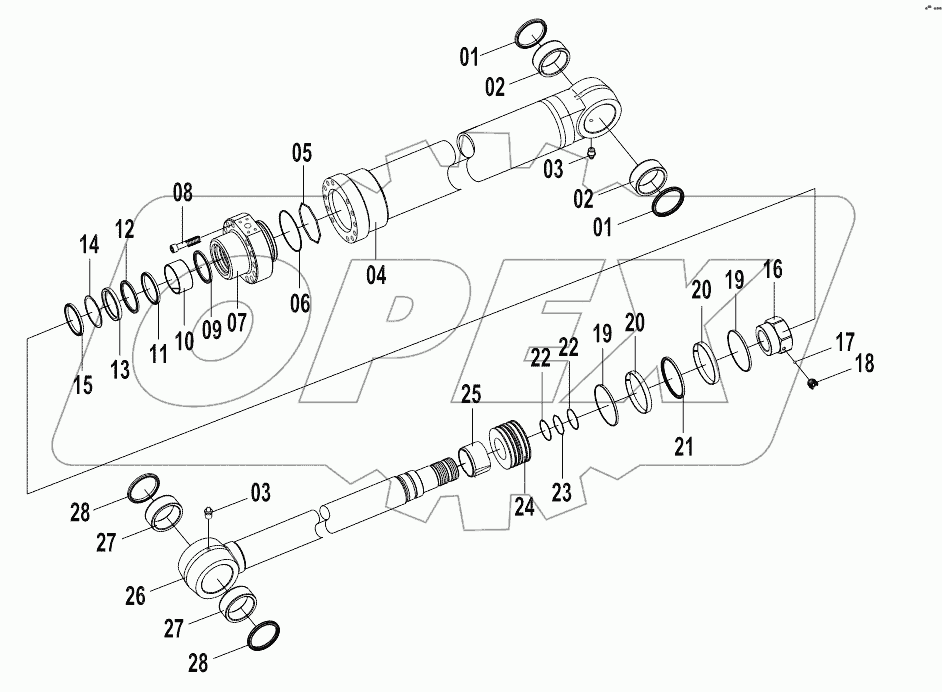 10C0303 000 BUCKET CYLINDER
