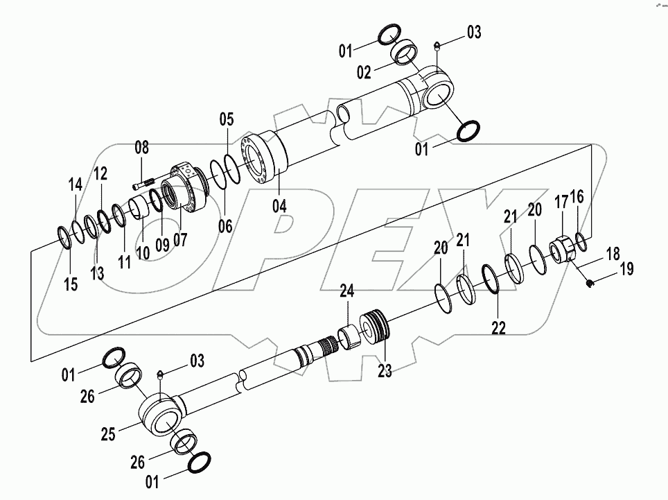 10C1055 000 BOOM CYLINDER