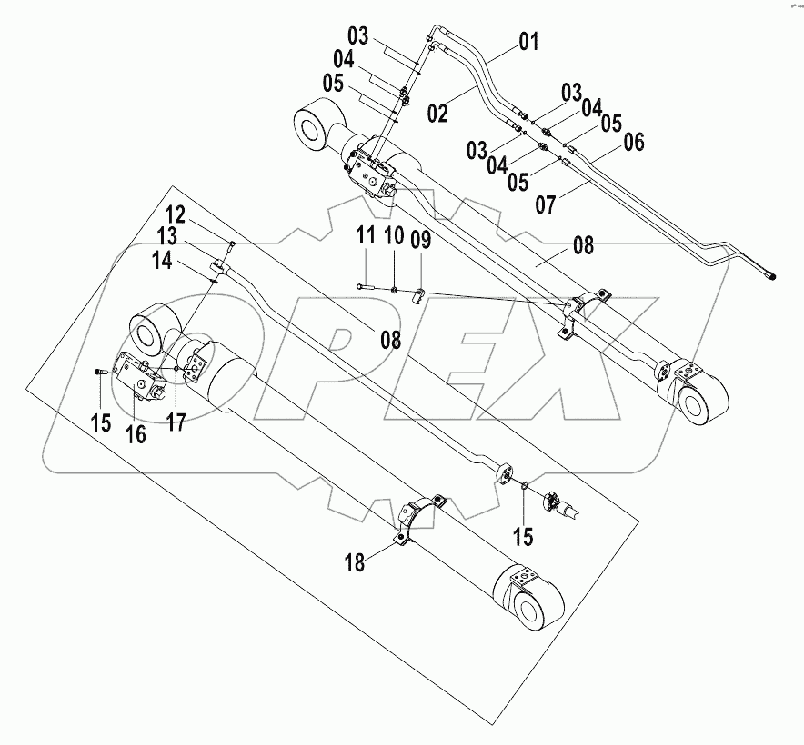 10C1051 001 ARM CYLINDER AS