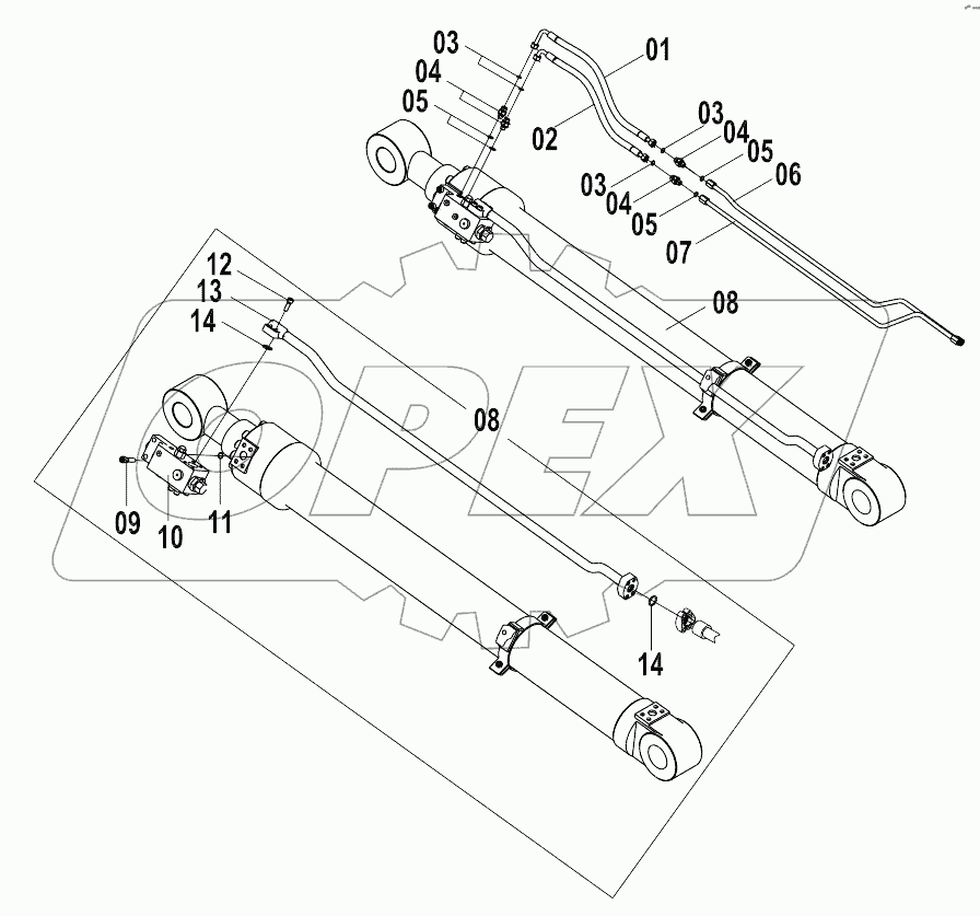 10C1478 000 ARM CYLINDER AS