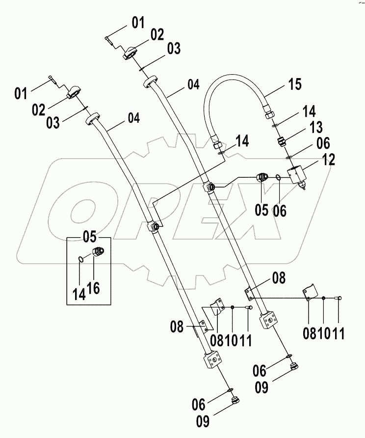 11E0621 ATTACHMENT WORK LINES (A)