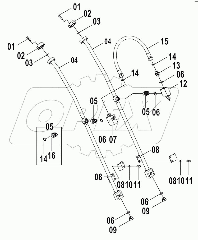 11Е0522 ATTACHMENT WORK LINKS (А)