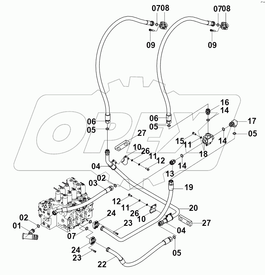 15E0552 005 ATTACHMENT PLATFORM LINES