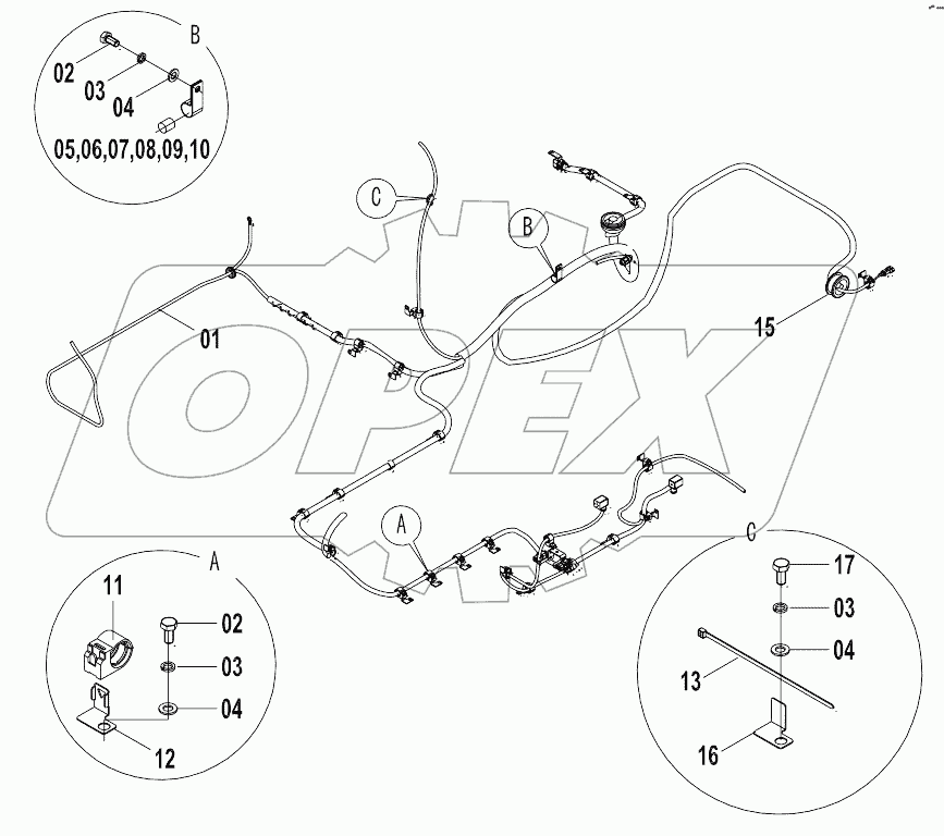 46C3921 FRAME WIRING AS (H)