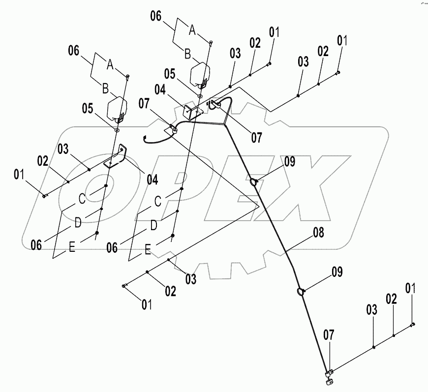 46C3921 FRAME WIRING AS (I)