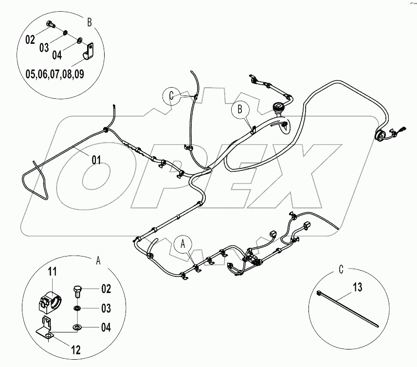 46C5645 FRAME WIRING AS (G)