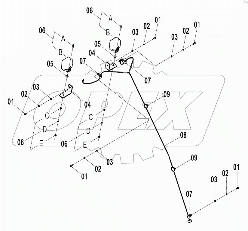 46C5645 FRAME WIRING AS (H)