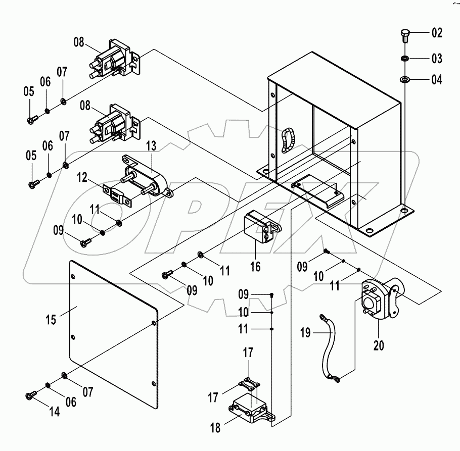 46C3924 000 CONTROL CASE AS