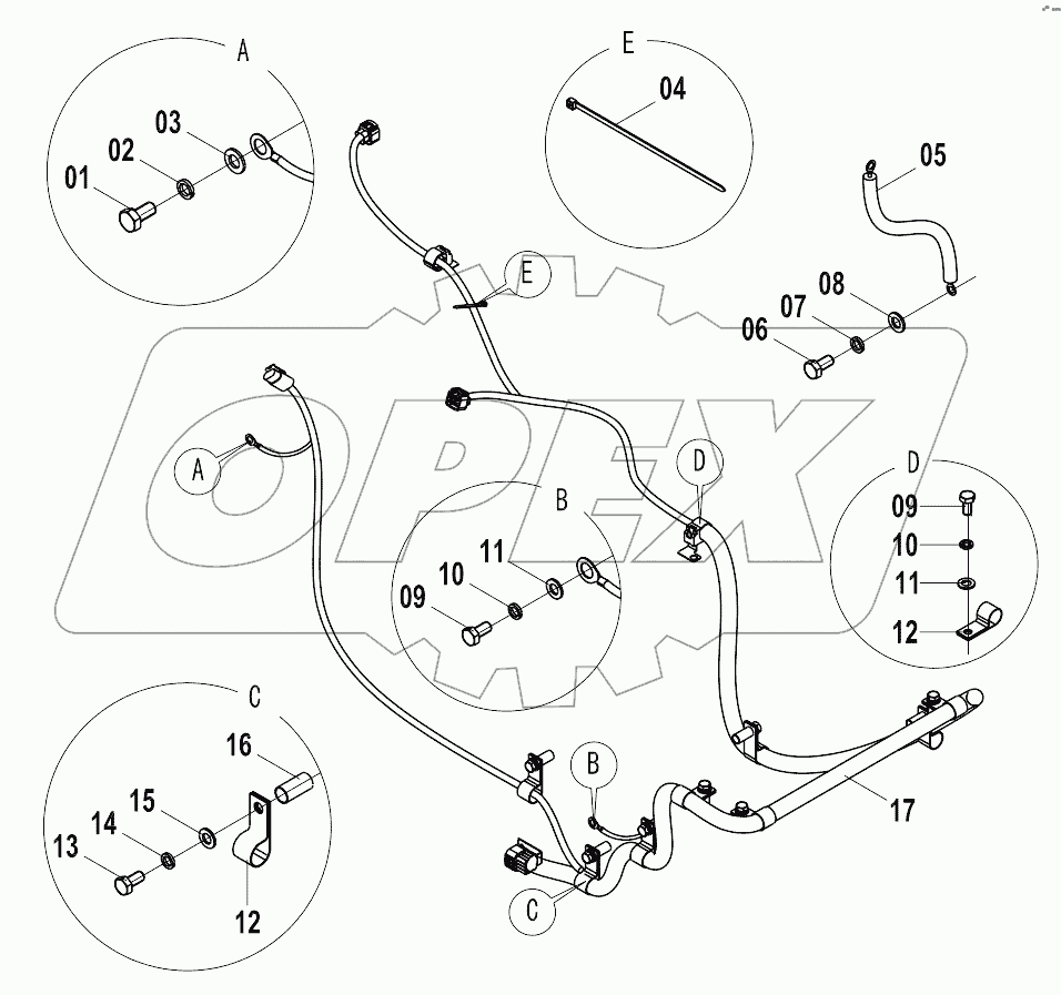 46C3922 ENGINE WIRING AS (C)