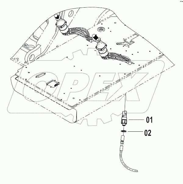 46C5641 000 REVOLVING ALARM WIRING AS