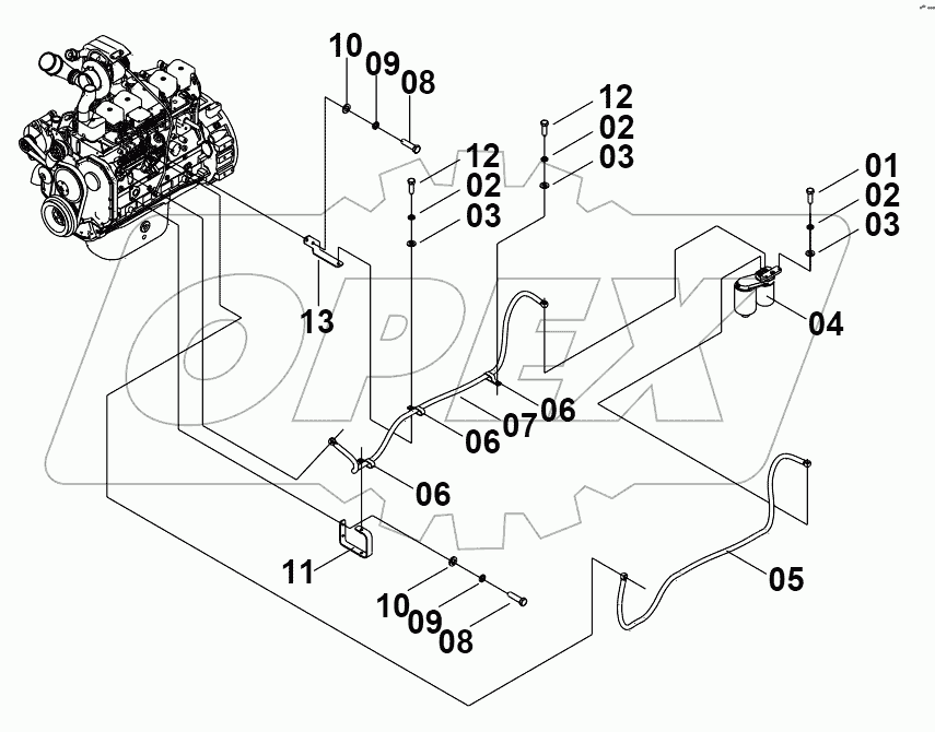 00E0552(I) FUEL PIPE 1