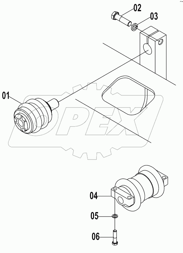 33E0083 (C) TRACK ROLLER