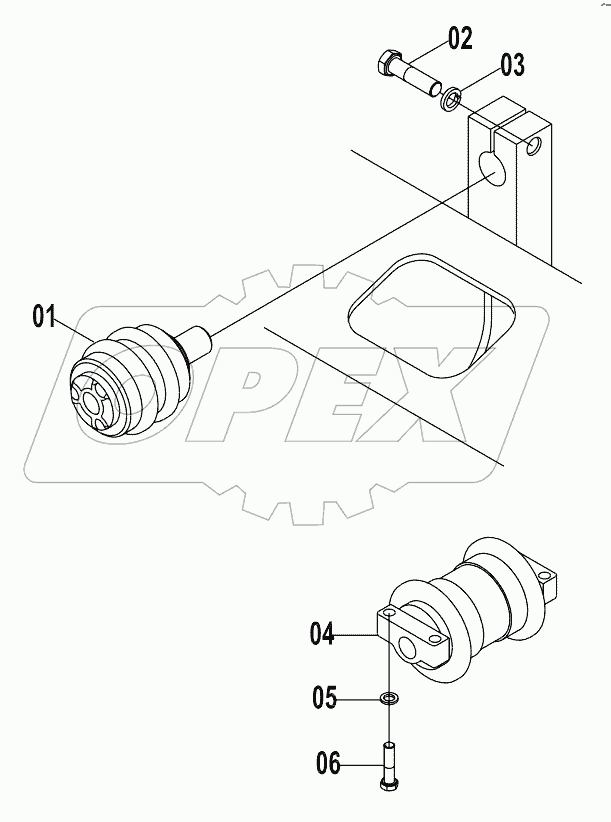 33E0092 (C) TRACK ROLLER