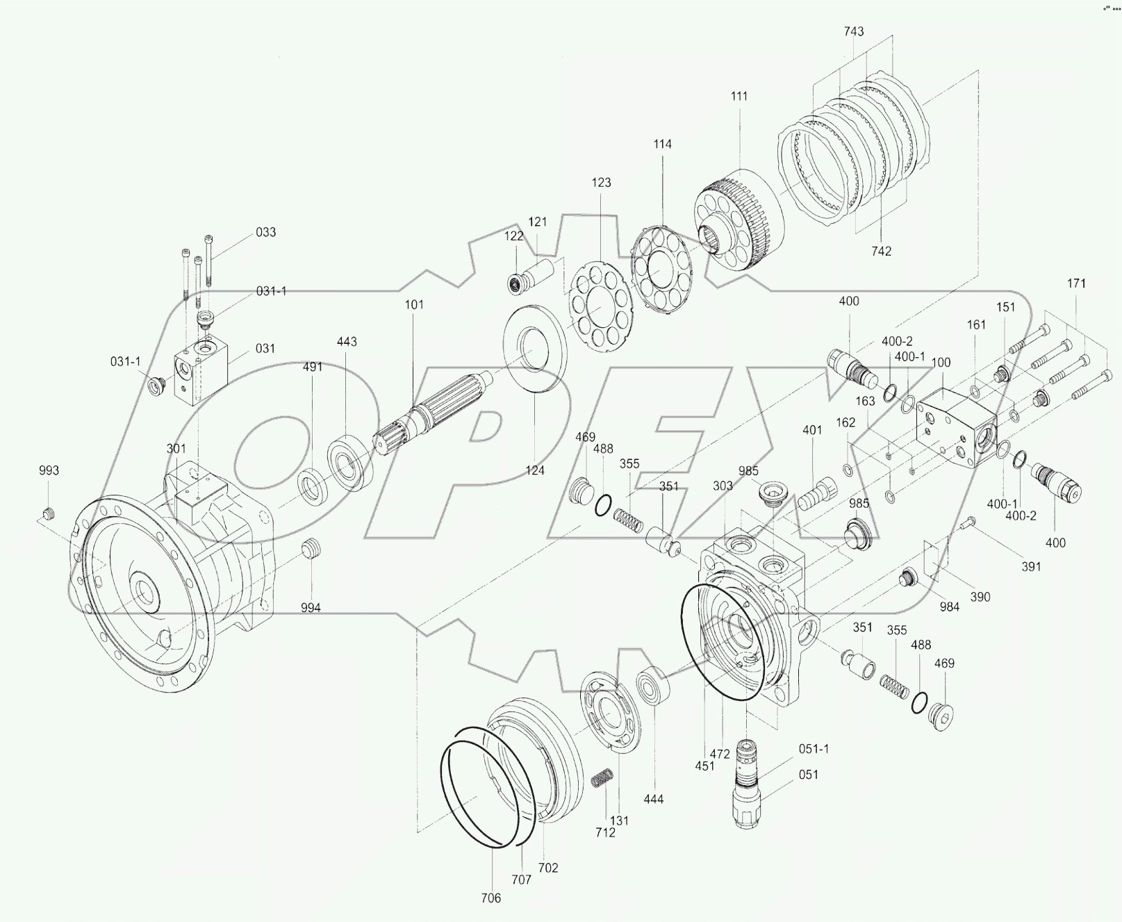 11C0464 001 SWING MOTOR