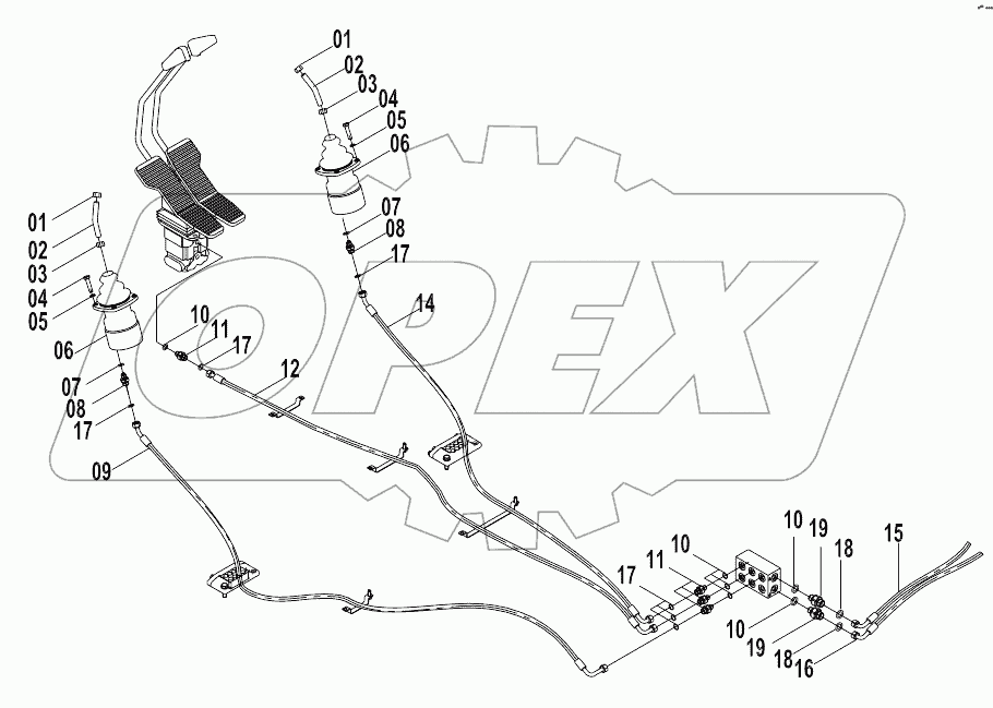 12E0124 PILOT HYDRAULIC SYSTEM (C)