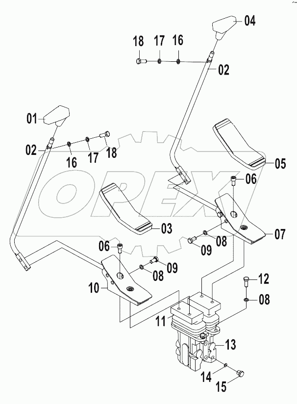 12E0124 PILOT HYDRAULIC SYSTEM (G)
