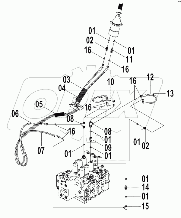 12E0124 PILOT HYDRAULIC SYSTEM (H)