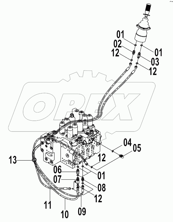 12E0124 PILOT HYDRAULIC SYSTEM (I)