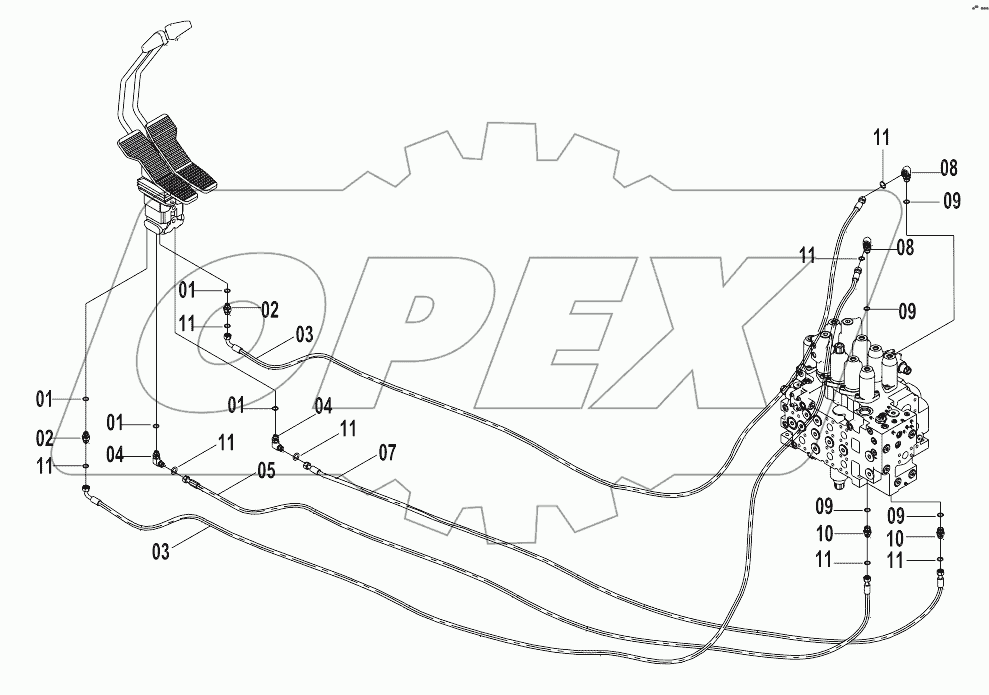 12E0201 PILOT HYDRAULIC SYSTEM (F)