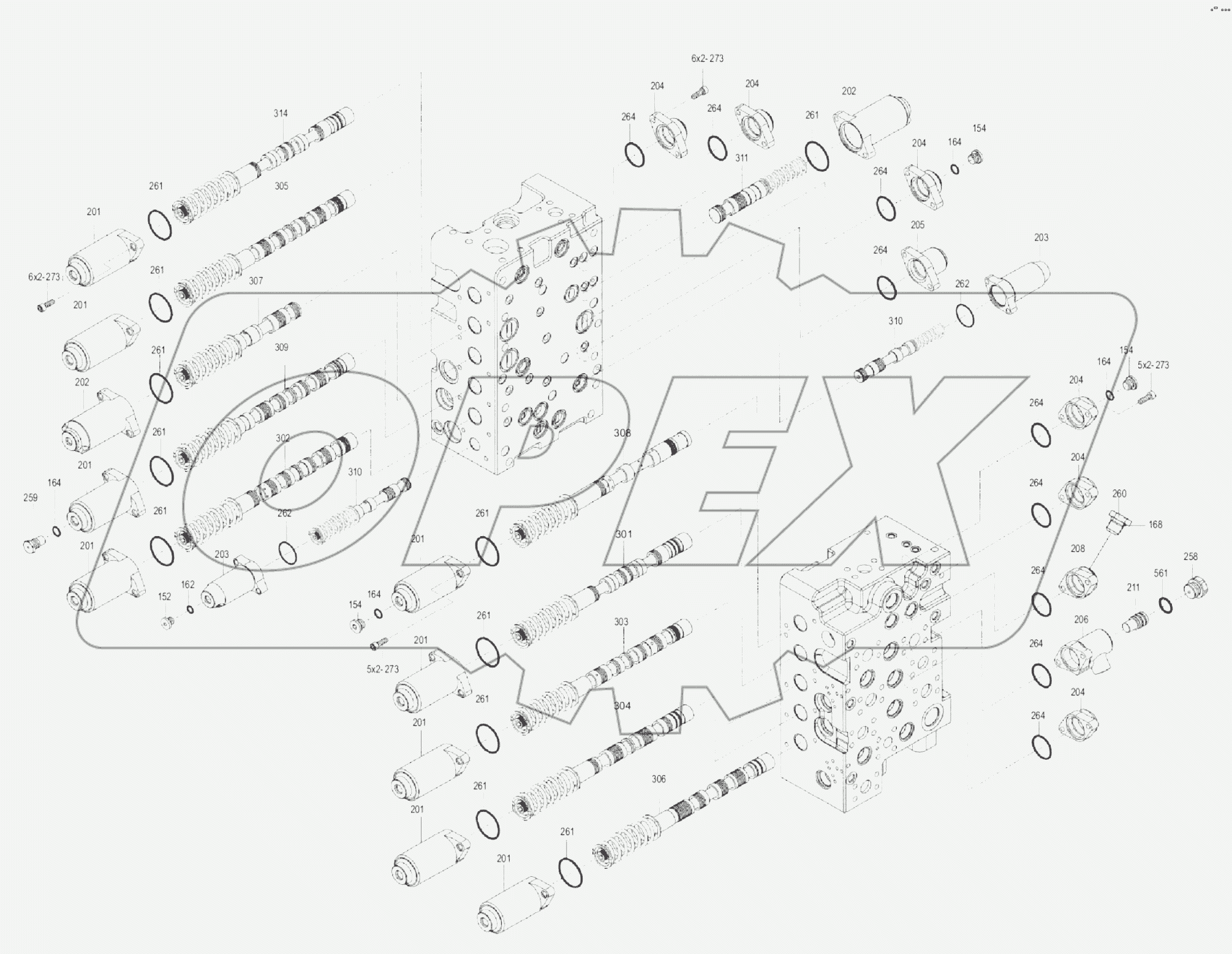 12C5502-000-00 MAIN CONTROL VALVE