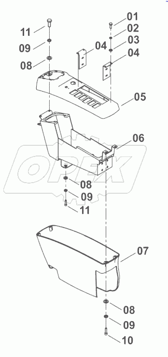 34C1706-002-00 CONSOLE AS-RH