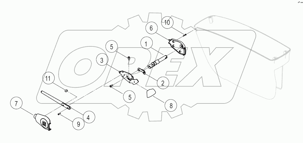 34C2673-000-00 PILOT SHUTOFF LEVER