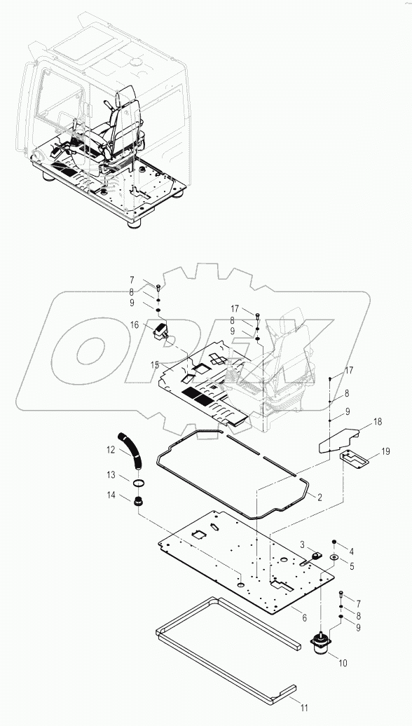 47C3397-000-00 FLOOR PLATE AS