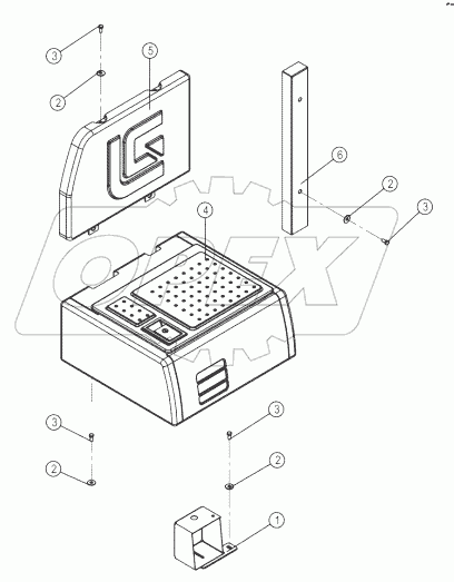 44Y0208-000-01 ENGINE HOOD AS