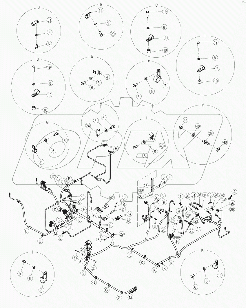 49C0276-000-04 FRAME WIRING AS