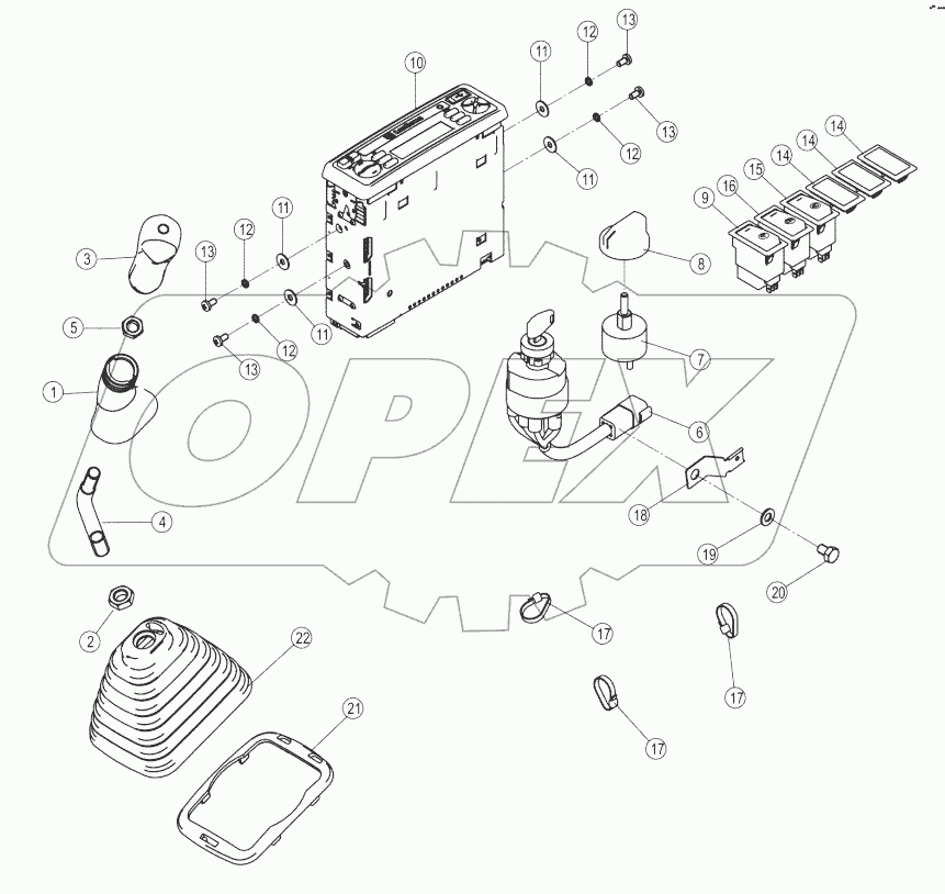 49C1144-000-00 CONSOLE AS-RH