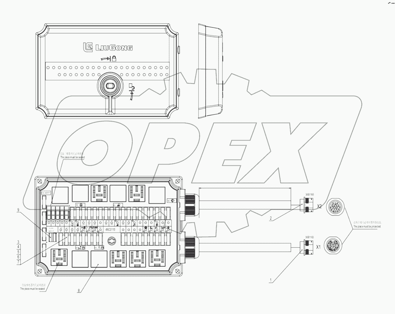 49C0115-000-00 FUSE BOX