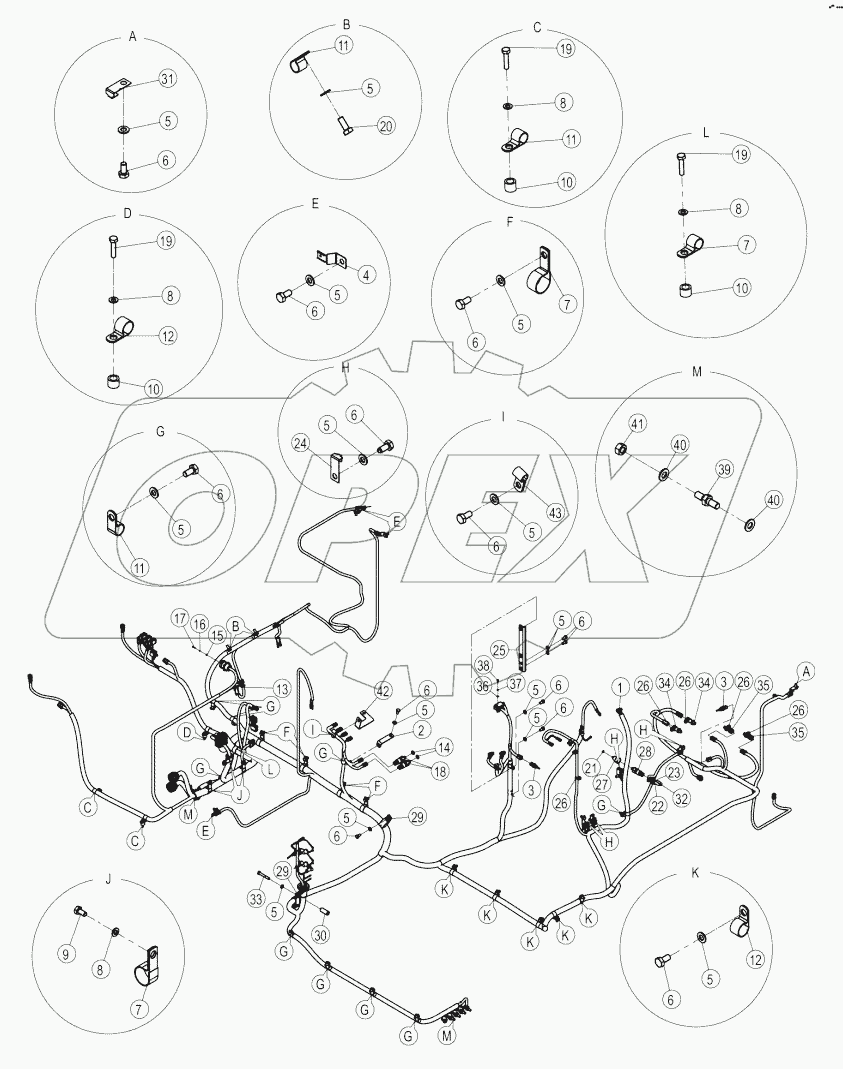 49C5134-000-04 FRAME WIRING AS