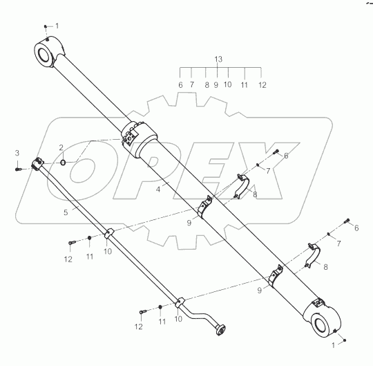11Y0043-003-04 WORK IMPLEMENT LINES AS