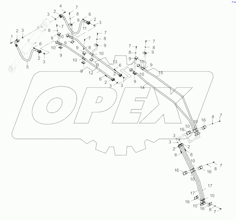 11Y0043-003-05 WORK IMPLEMENT LINES AS