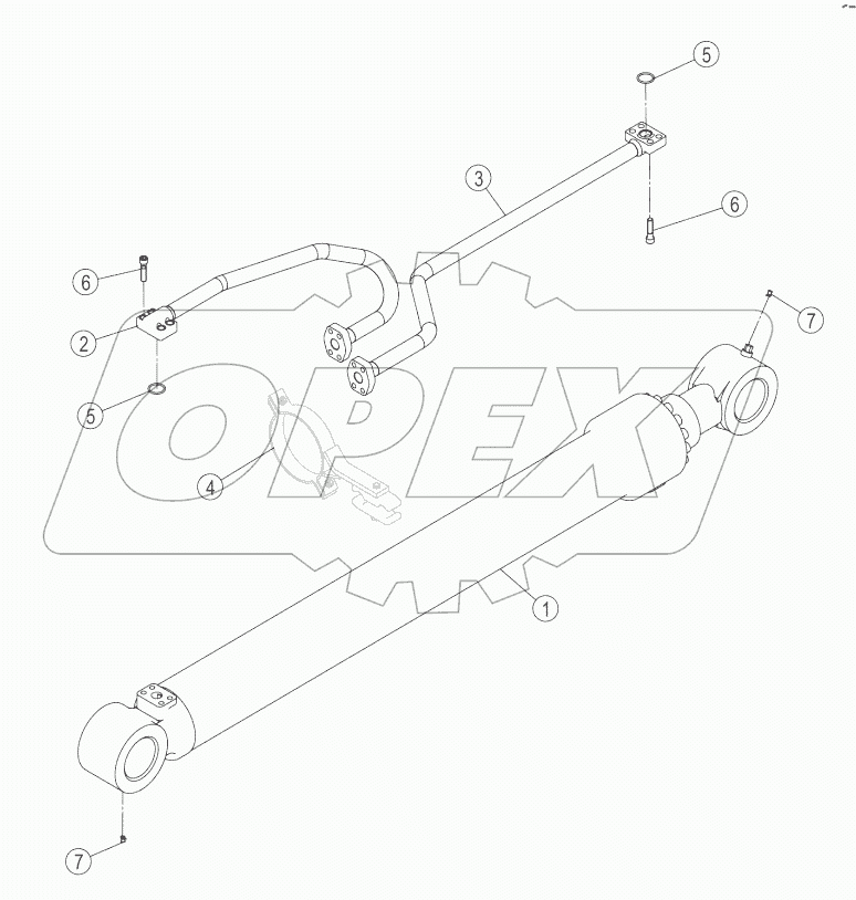 10C1919-000-00 BOOM CYLINDER AS-LH