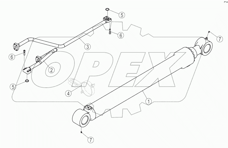 10C1920-000-00 BOOM CYLINDER AS-RH